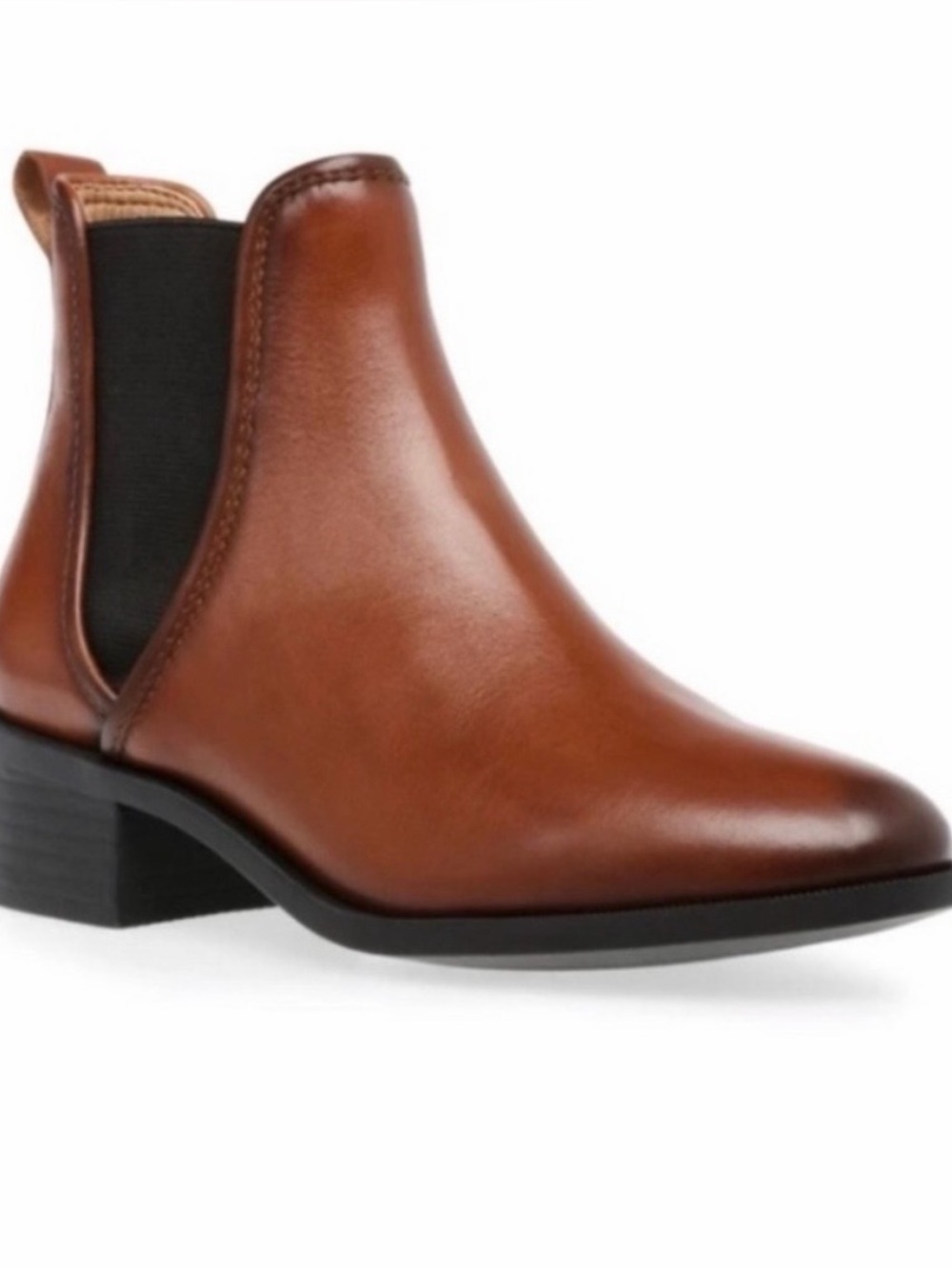 Steve Madden Dares style ladies leather Chelsea boots in Cognac.  Size 10.